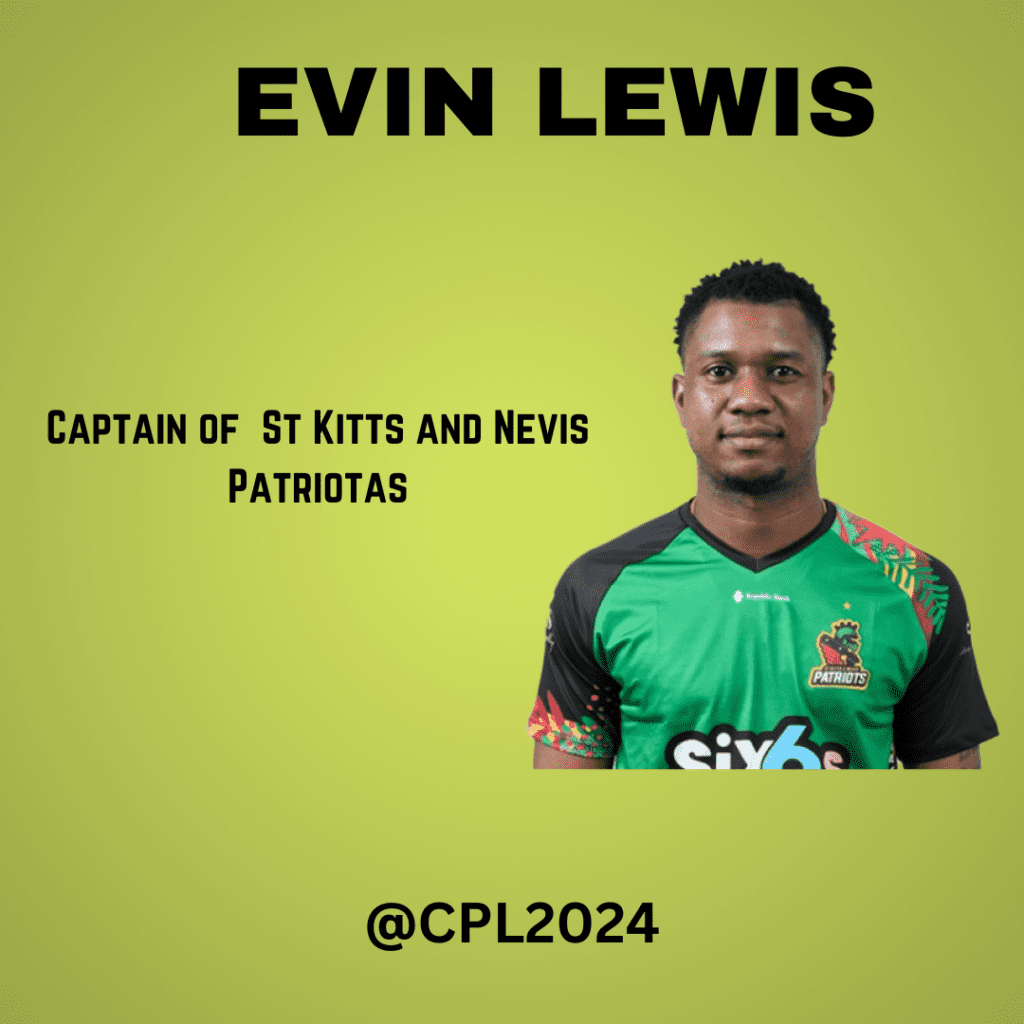 Captain of St kitts and Nevis Patriots